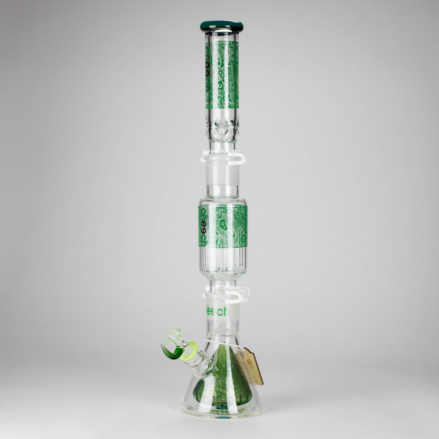 Cheech Glass | 23" Hive Pattern Beaker-in-Beaker Build-a-Bong – CHE-149 - Misc image 1