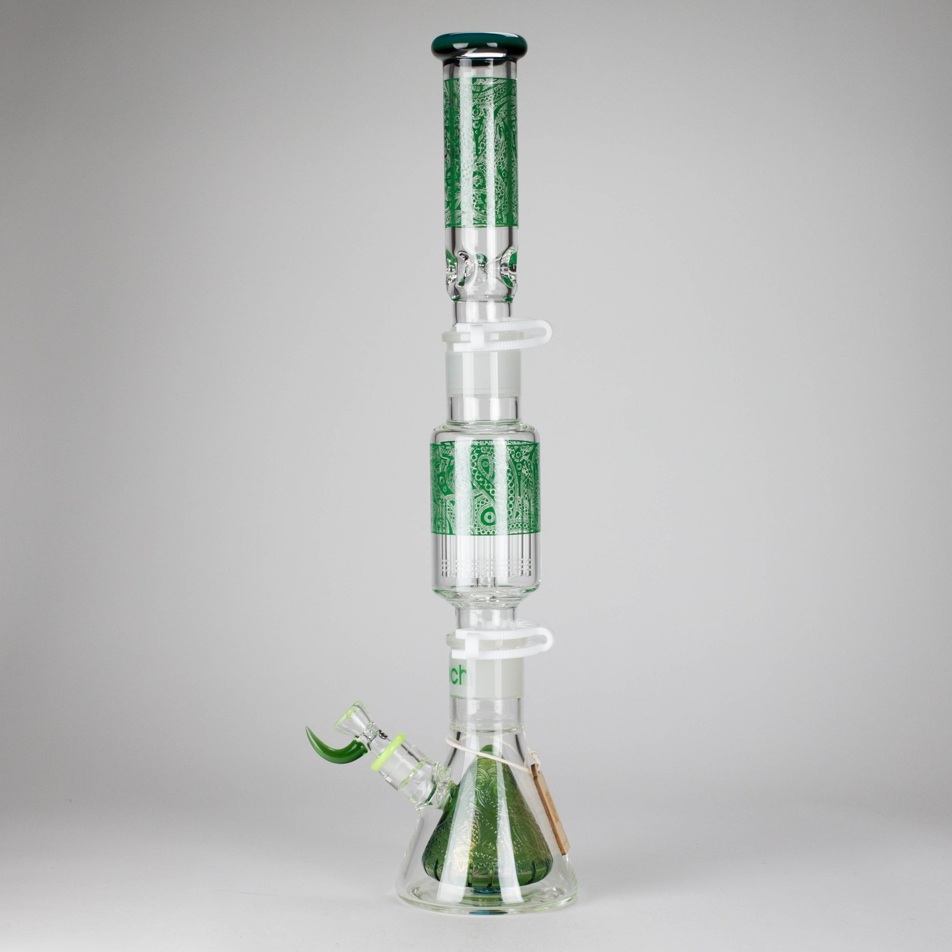 Cheech Glass | 23" Hive Pattern Beaker-in-Beaker Build-a-Bong – CHE-149 - Misc image 3