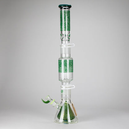 Cheech Glass | 23" Hive Pattern Beaker-in-Beaker Build-a-Bong – CHE-149 - Misc image 3