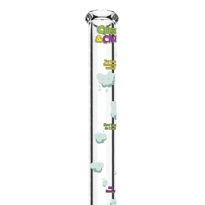 Cheech & Chong® Glass |  48" Tall 7mm Thick How High Are You Bell Base Water Pipe - Misc image 3