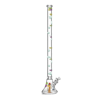 Cheech & Chong® Glass |  48" Tall 7mm Thick How High Are You Bell Base Water Pipe - Misc image 1
