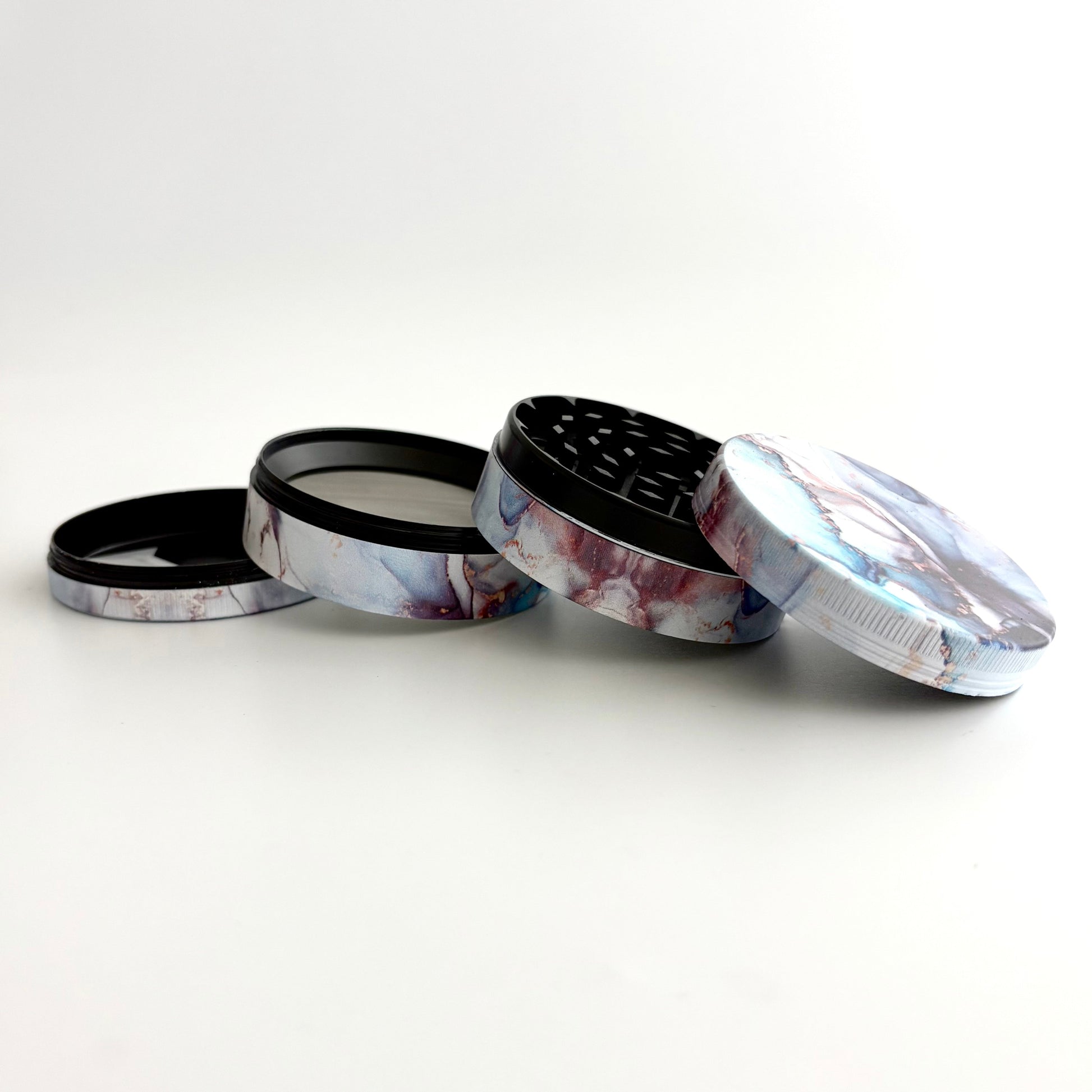 Marble Design Grinder 63*44mm 4 Parts-6CT - Jewelry image 4