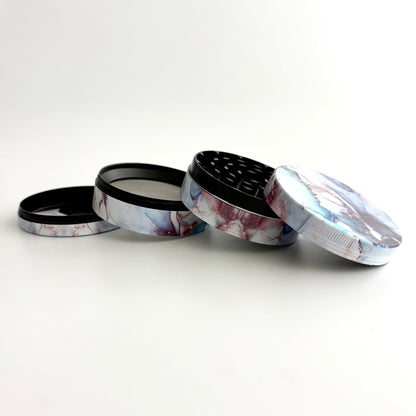 Marble Design Grinder 63*44mm 4 Parts-6CT - Jewelry image 4