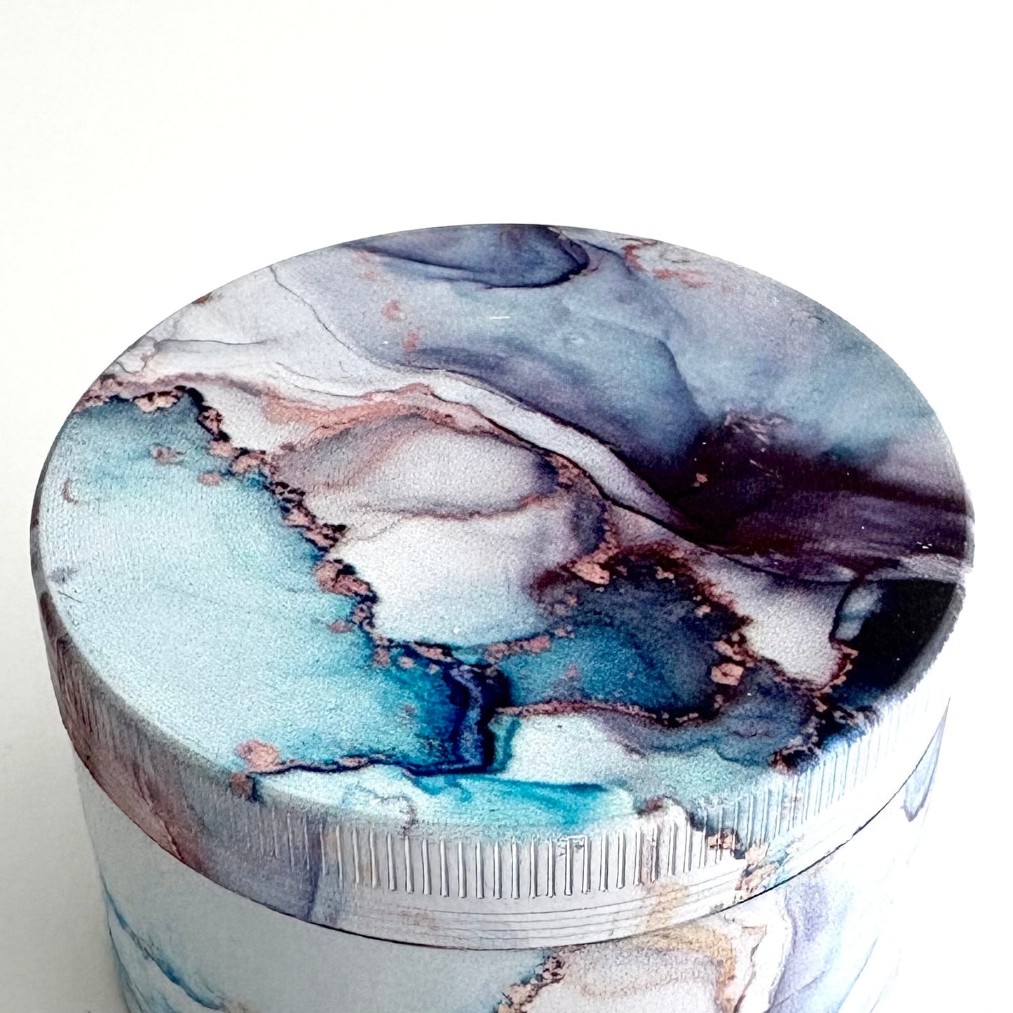 Marble Design Grinder 63*44mm 4 Parts-6CT - Jewelry image 5