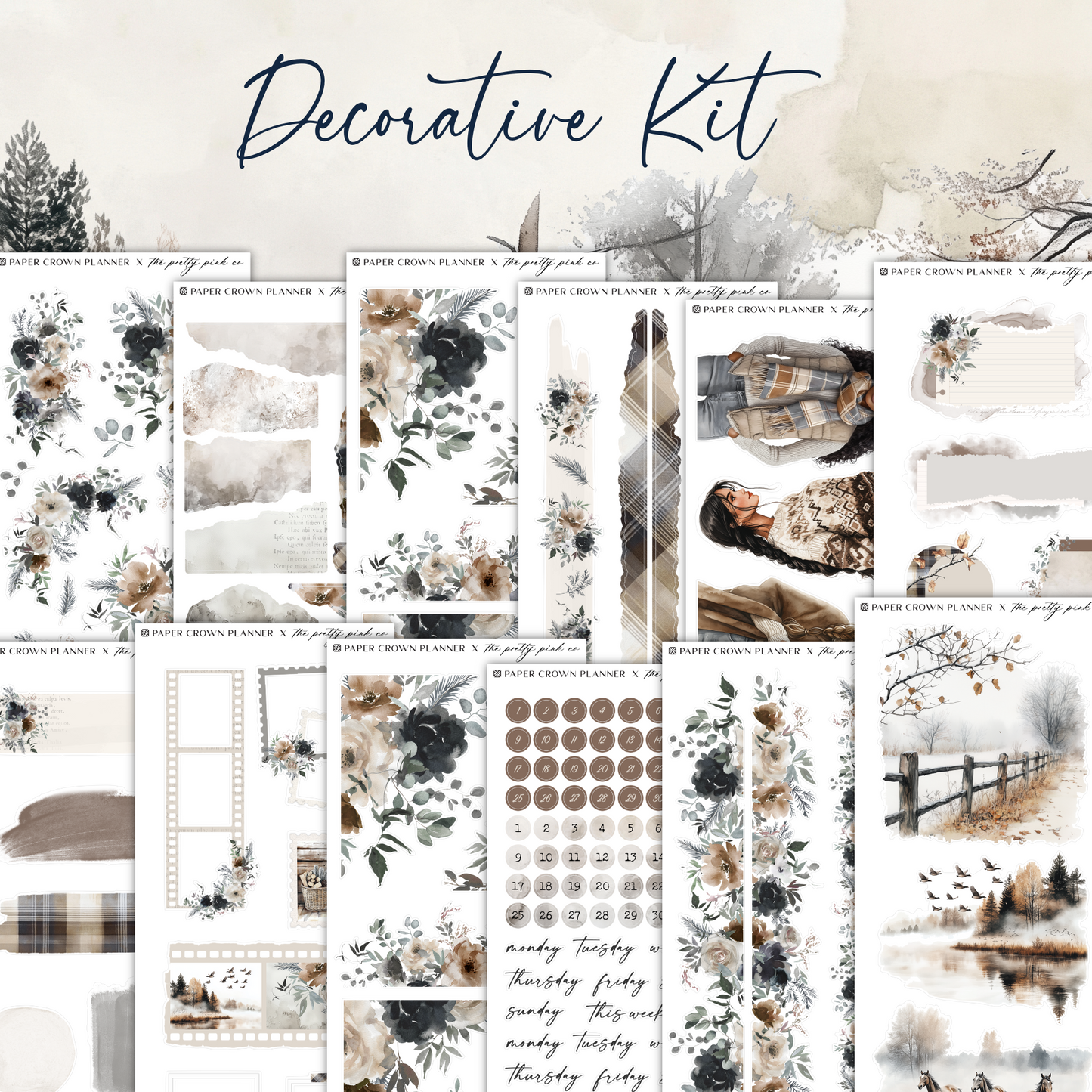Morning Fog | Decorative Kit - Bedding image 1