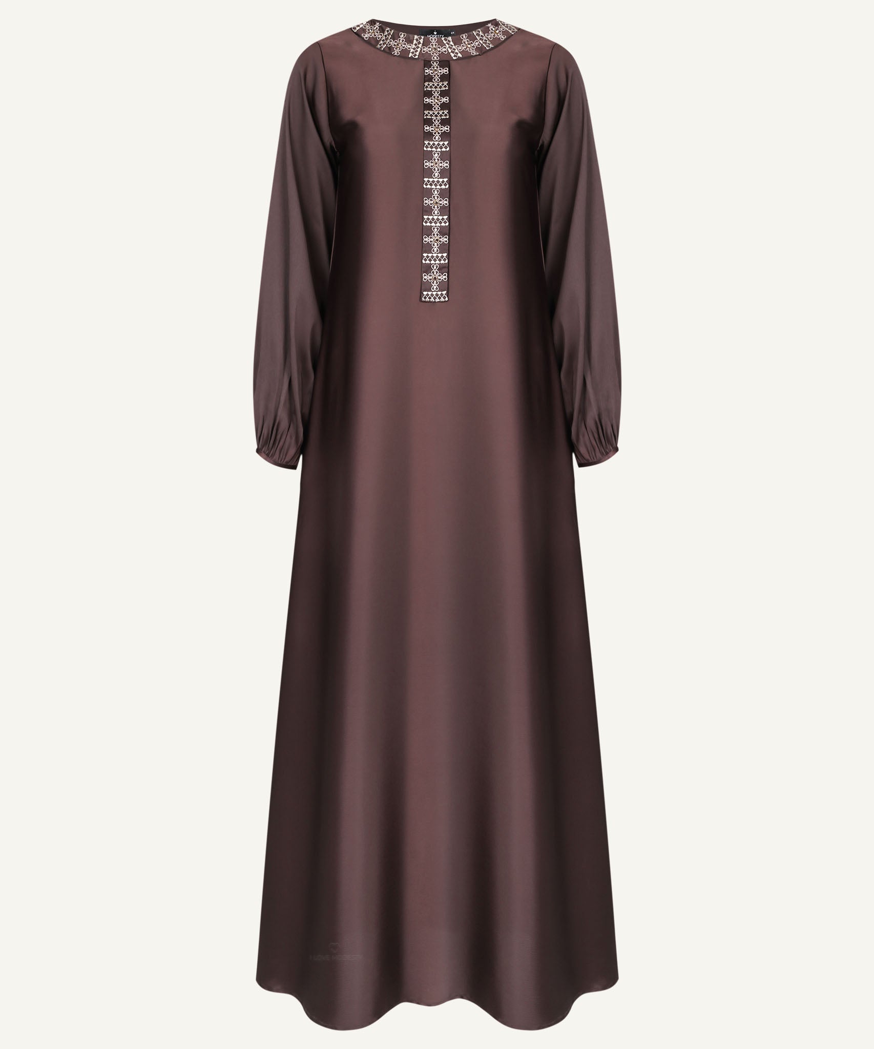 Chocolate Brown Backline Zinnar A-line Dress - Apparel image 5