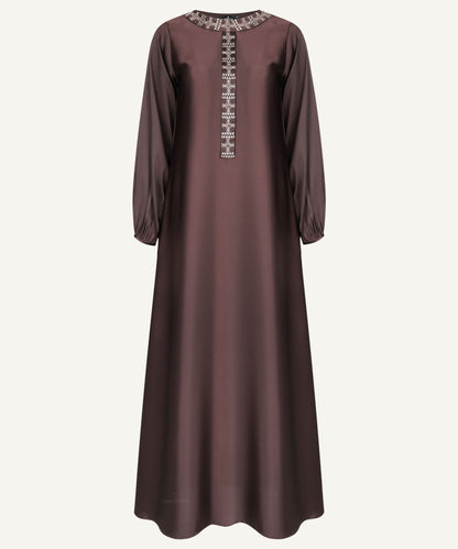 Chocolate Brown Backline Zinnar A-line Dress - Apparel image 5