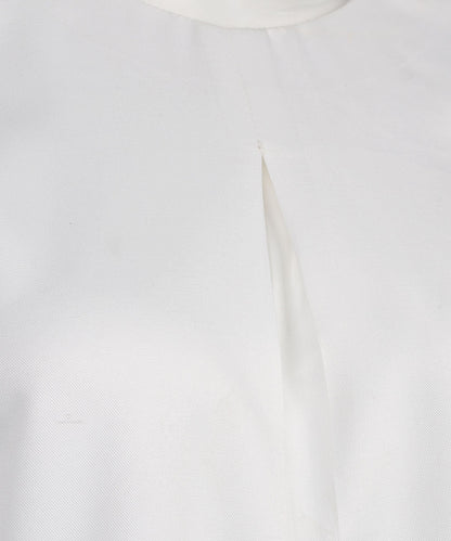 White Pleated Neck Matching Set - Apparel image 3