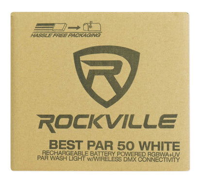12) Rockville BEST PAR 50 White Battery Par Wash Lights w/Wireless DMX+RGBWA+UV - Kitchen & Dining image 13