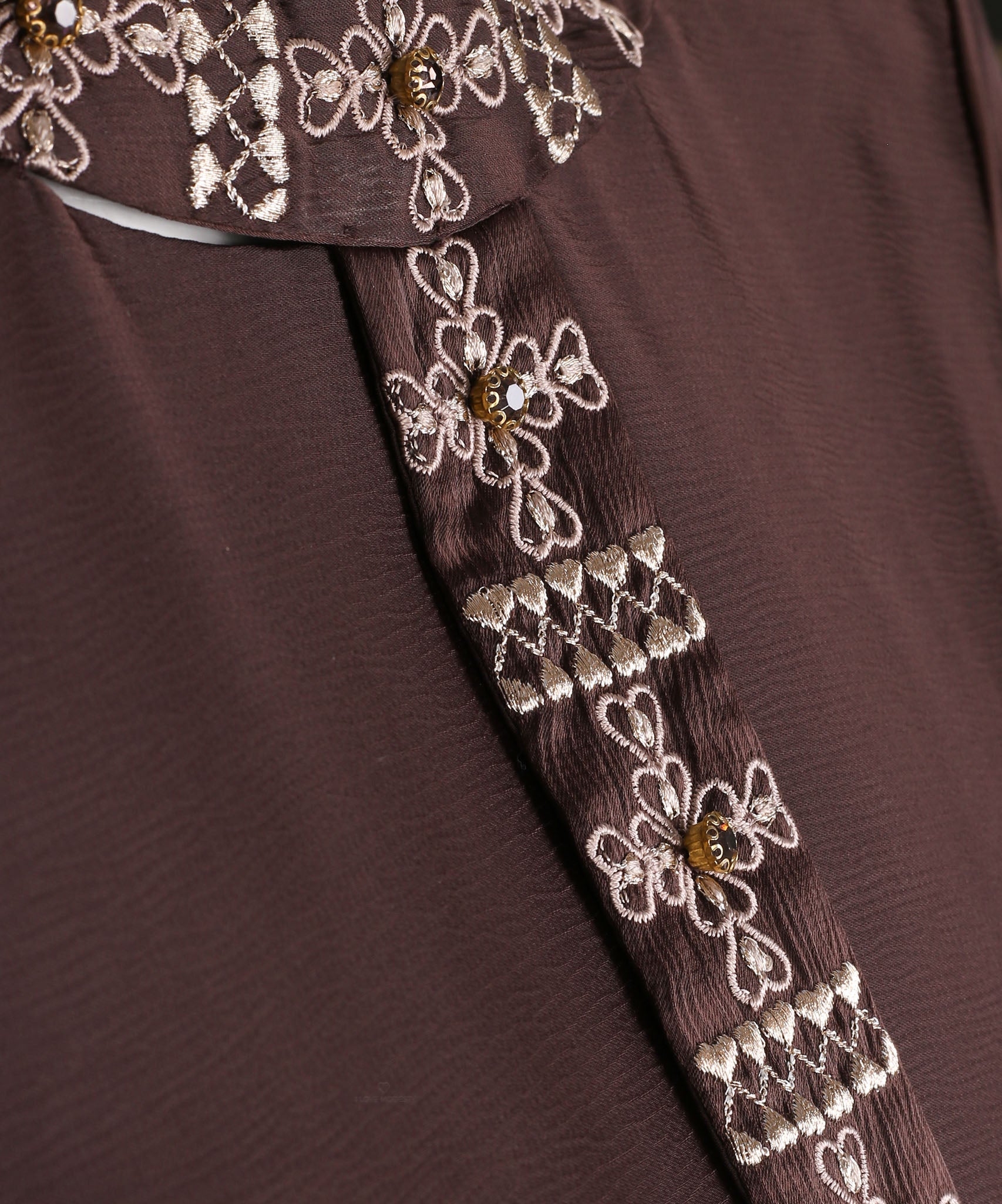 Chocolate Brown Backline Zinnar A-line Dress - Apparel image 6