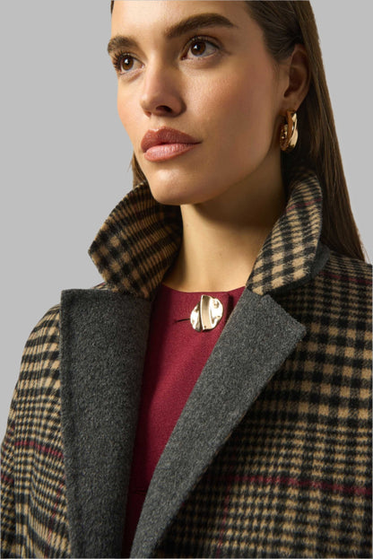 Wool Blend Plaid Double-Faced Coat - Misc image 3