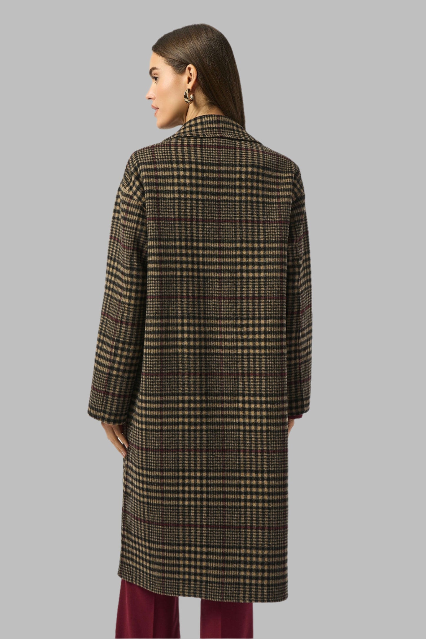 Wool Blend Plaid Double-Faced Coat - Misc image 2