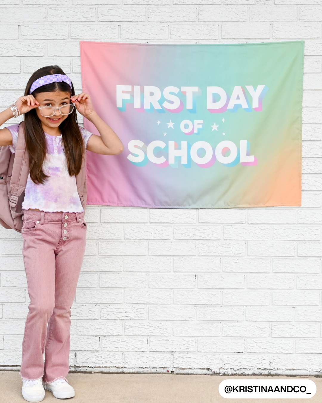 First / Last Day of School (Rainbow) Reversible Banner - Kitchen & Dining image 3