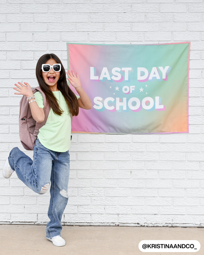 First / Last Day of School (Rainbow) Reversible Banner - Kitchen & Dining image 4