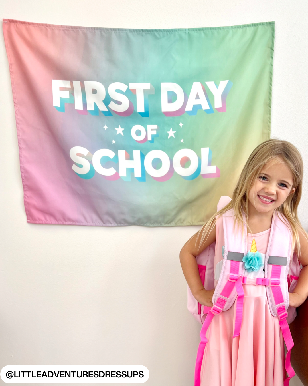 First / Last Day of School (Rainbow) Reversible Banner - Kitchen & Dining image 5