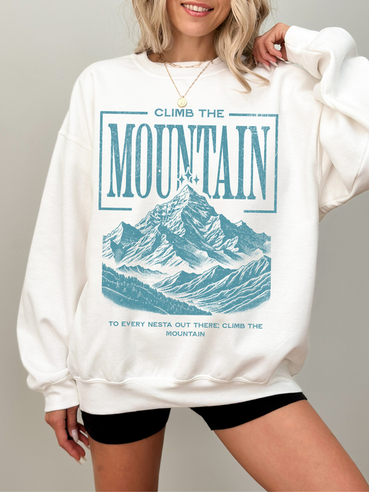 Climb the mountain sweatshirt | ACOTAR Merch - Apparel image 1