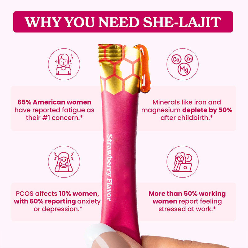 She-Lajit Honey Sticks - Female Multi-Mineral For Hormonal Balance & Energy - Misc image 2