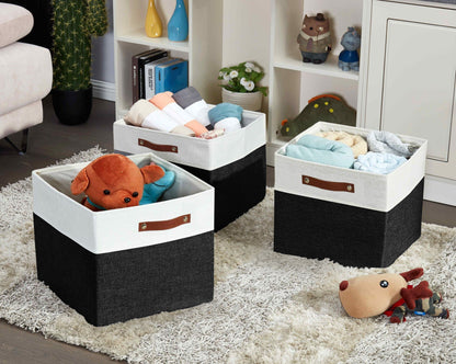 13x15 Fabric Storage Bins Collapsible Storage Basket | Sturdy Storage Organizer - Set of 4 - Misc image 14