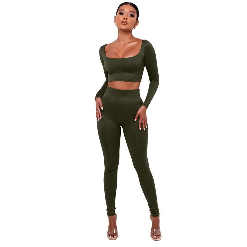 Gym Crop Tank Top Leggings Set - Misc image 5