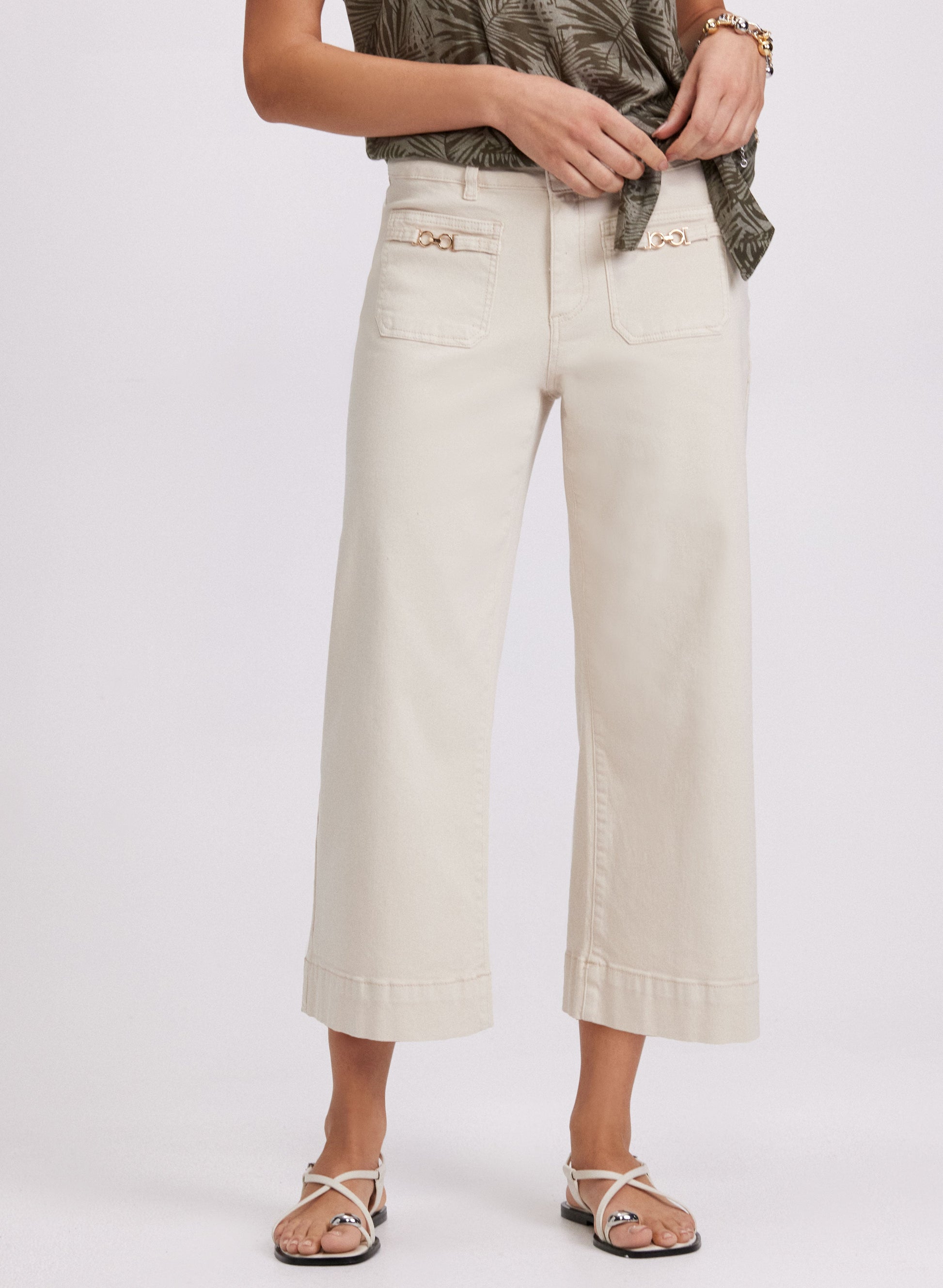 Cropped High-Rise Jeans - Jeans image 1