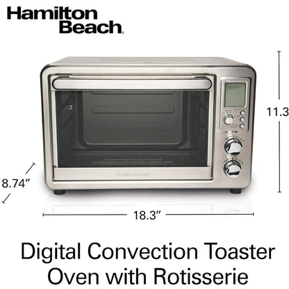 HAMILTON BEACH 31190C Stainless Steel Digital & Convection Toaster Oven - Small Appliances image 7