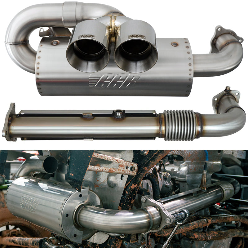 2020-2025 Polaris RZR Pro XP/XP4 Turbo Center Exit Sport Pro Dual Tip Muffler - Misc image 11