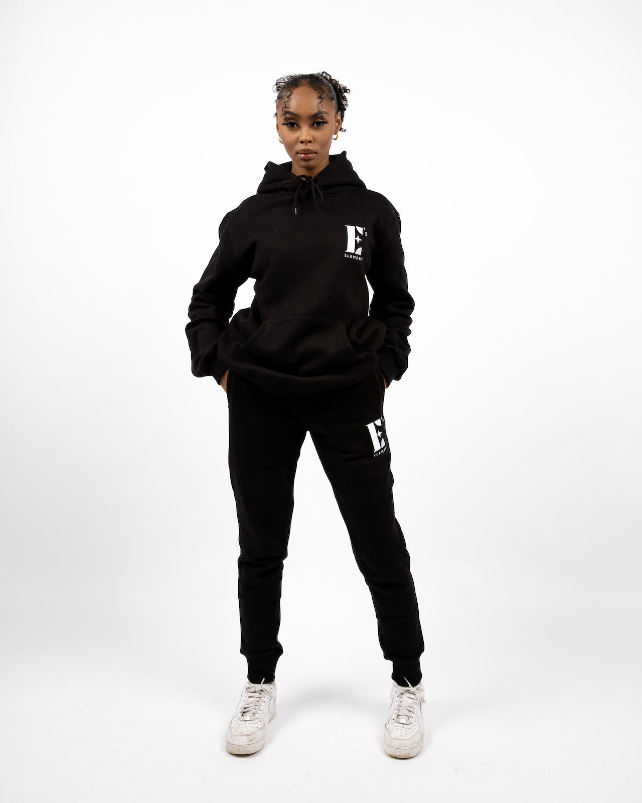 E's Element Essential Sweatsuit Set In Smoky Black - Apparel image 2