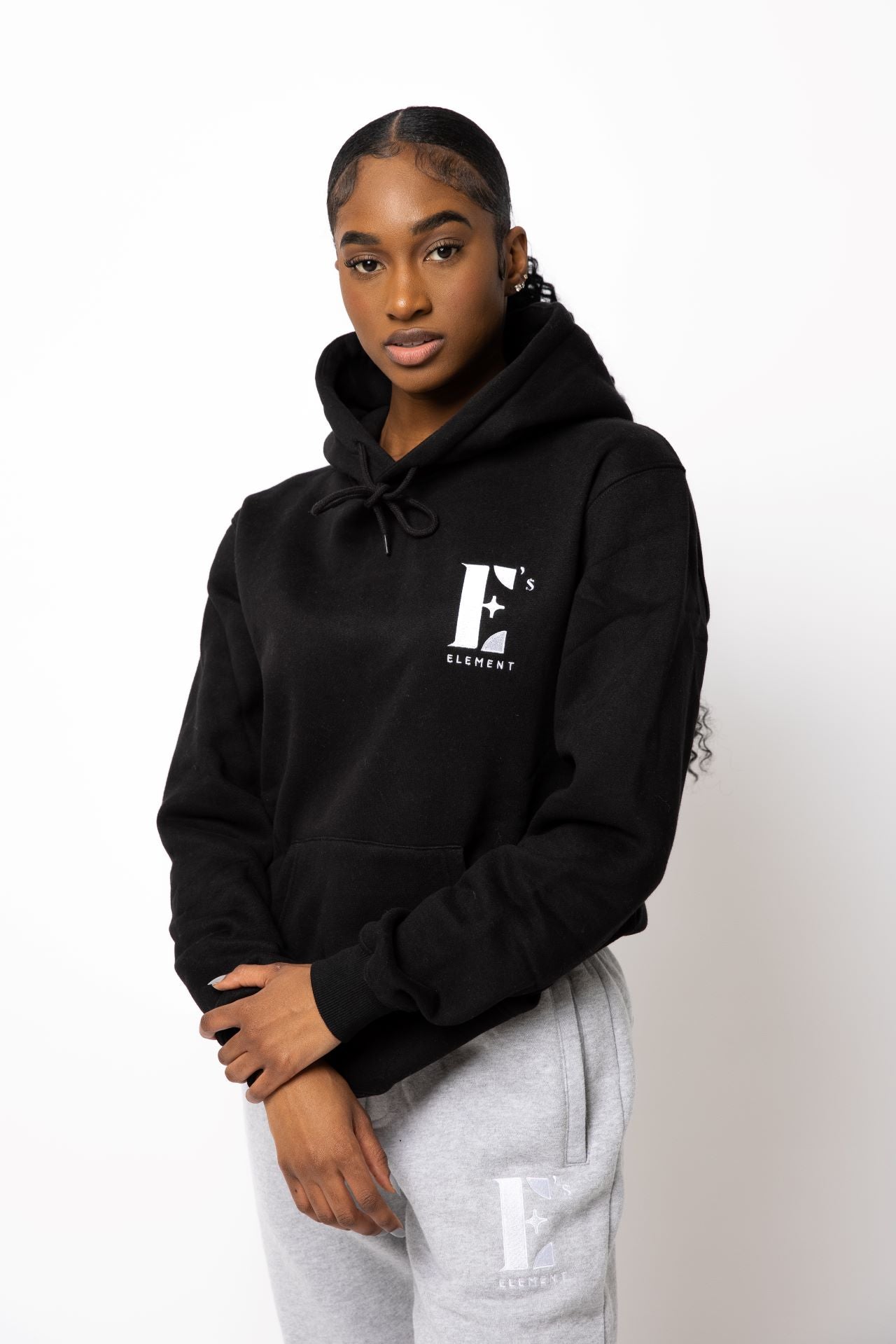 E's Element Essential Sweatsuit Set In Smoky Black - Apparel image 11