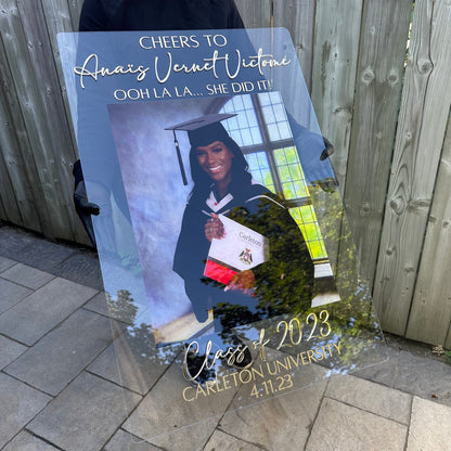 Photo Welcome Sign for Graduation - Bedding image 1