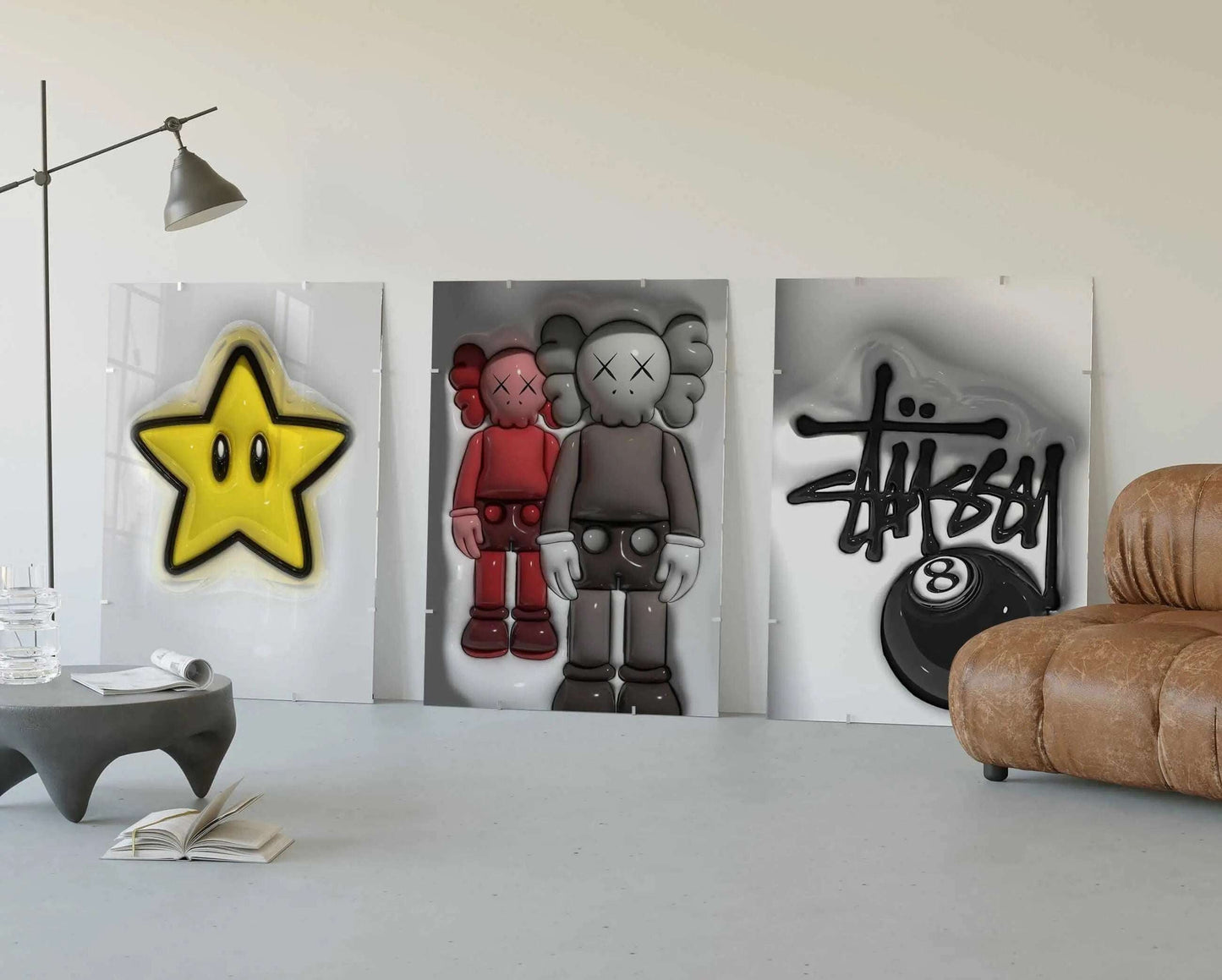 3D Hypebeast Cool Room Decor Set of 12 - Home Decor image 2