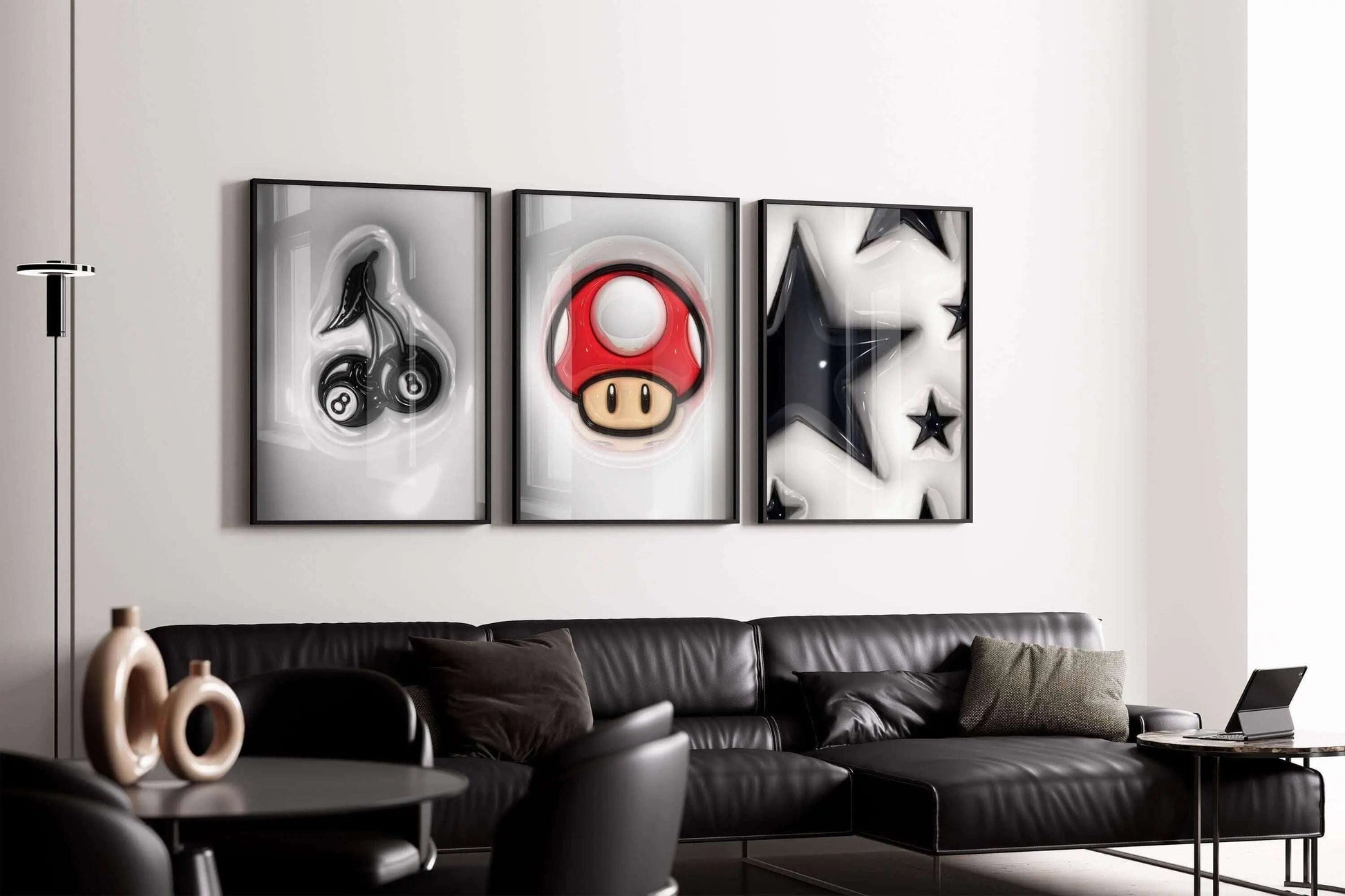 3D Hypebeast Cool Room Decor Set of 12 - Home Decor image 4
