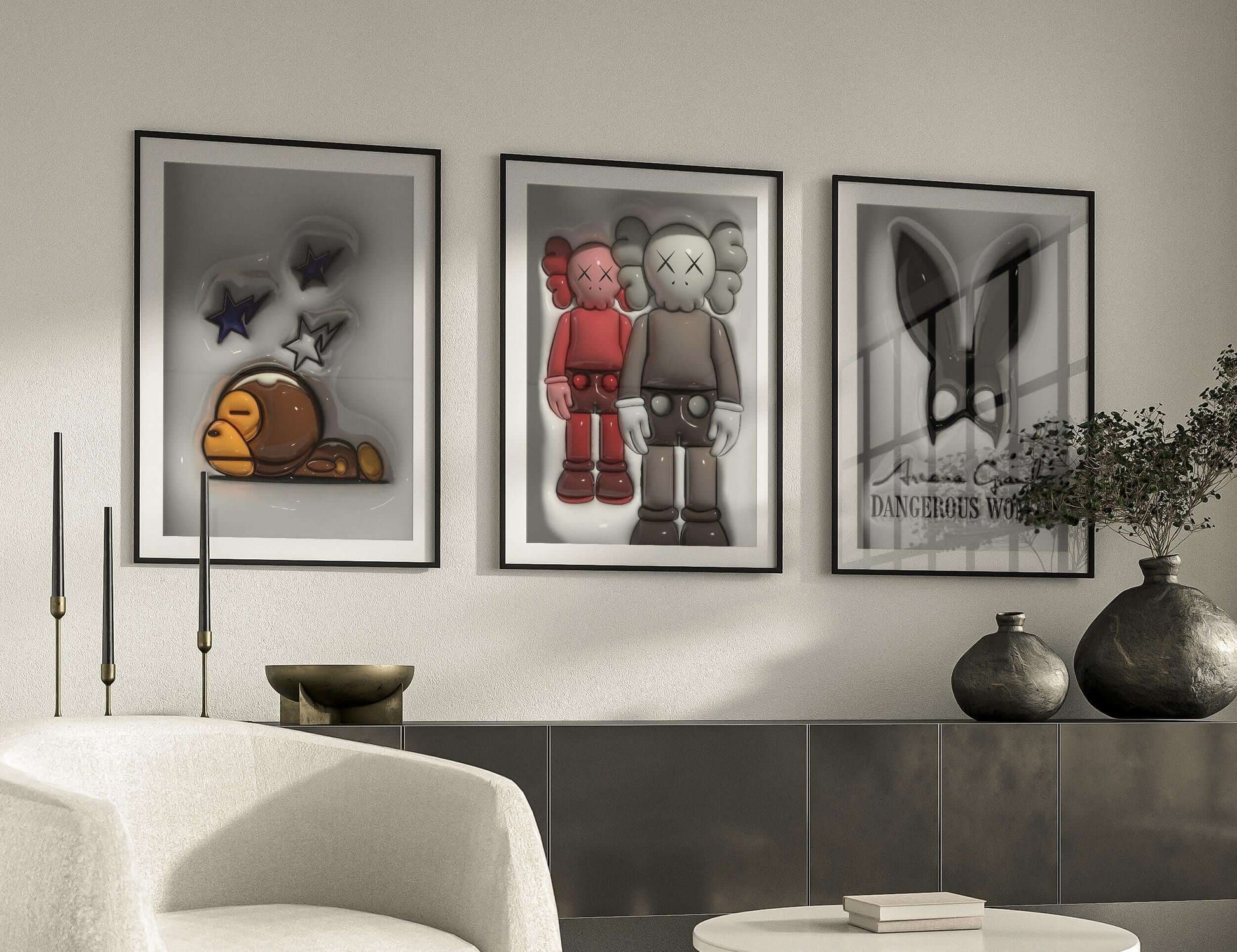3D Hypebeast Cool Room Decor Set of 12 - Home Decor image 7