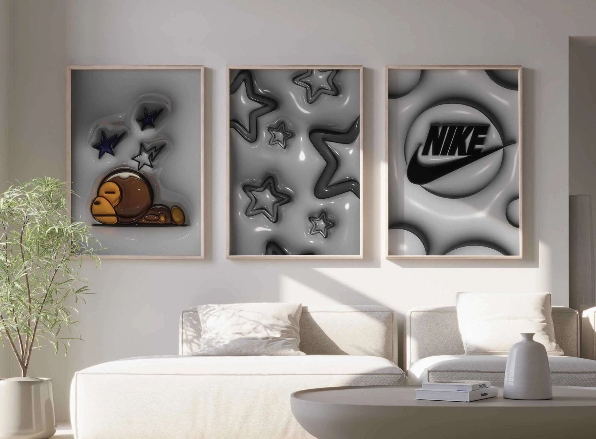 3D Hypebeast Cool Room Decor Set of 12 - Home Decor image 9