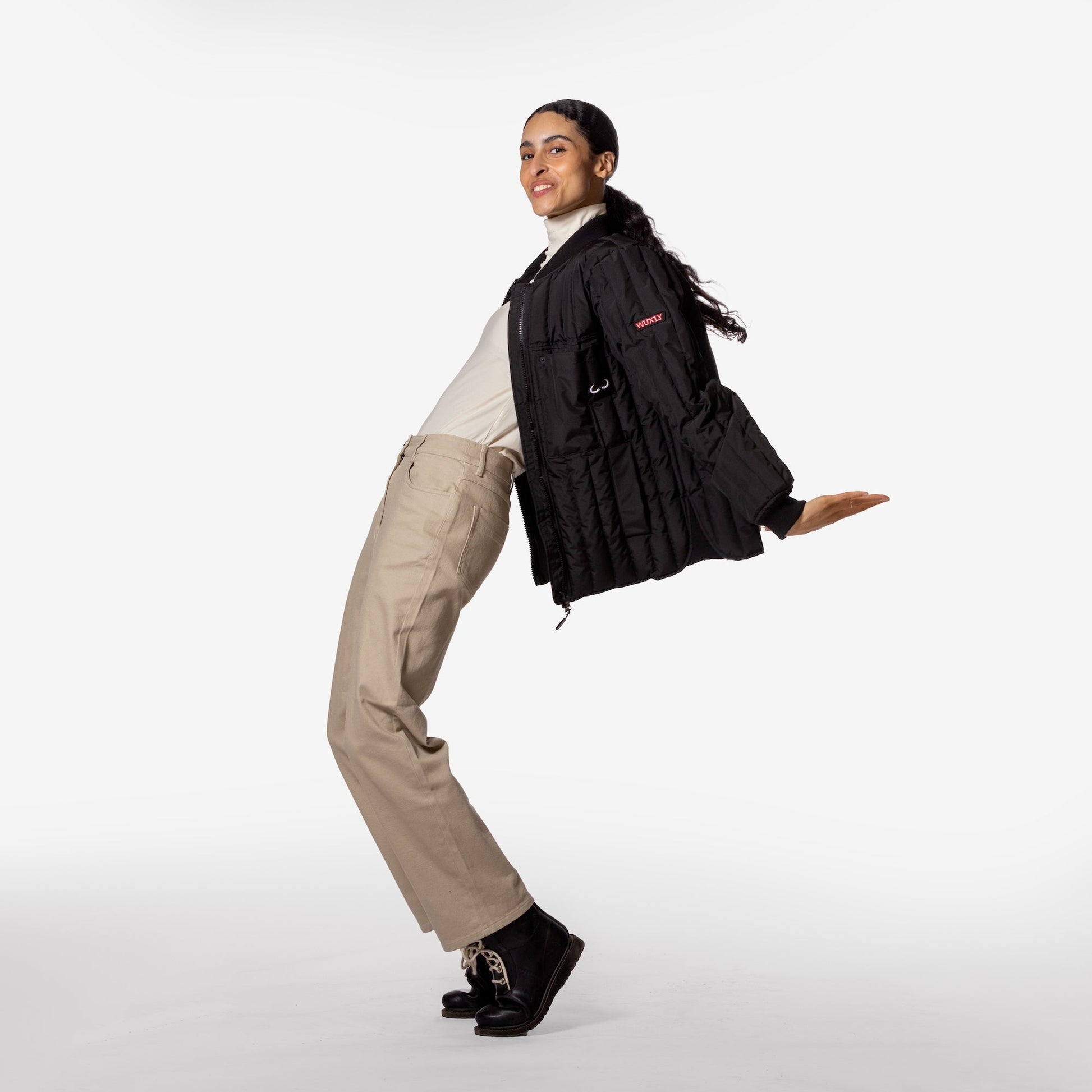 Passage Bomber Jacket Black - Apparel image 7