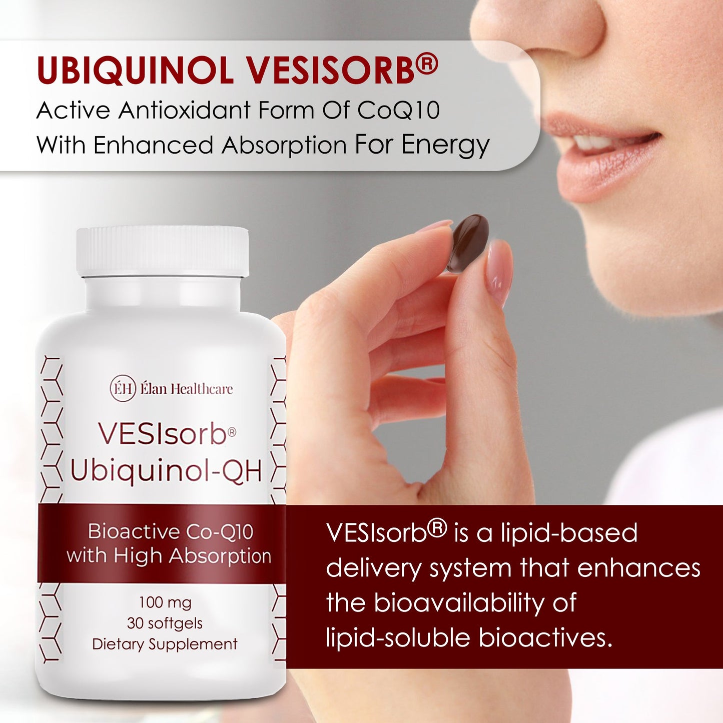 VESIsorb Ubiquinol-QH: Ultimate CoQ10 Absorption for Wellness - Apparel image 7