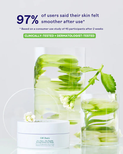 Off Duty Sea Algae + Bio-Peptide Smoothing Biodegradable Eye Masks - Kitchen & Dining image 3