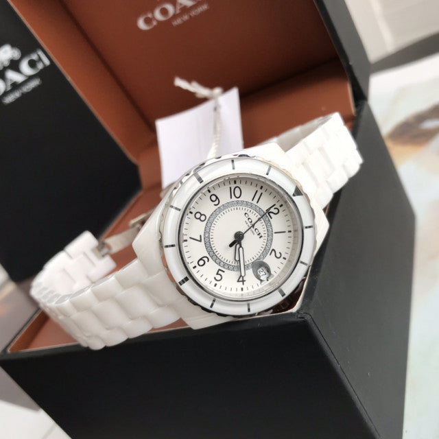 Coach Preston White Dial White Steel Strap Watch for Women - 14503462 - Jewelry image 19