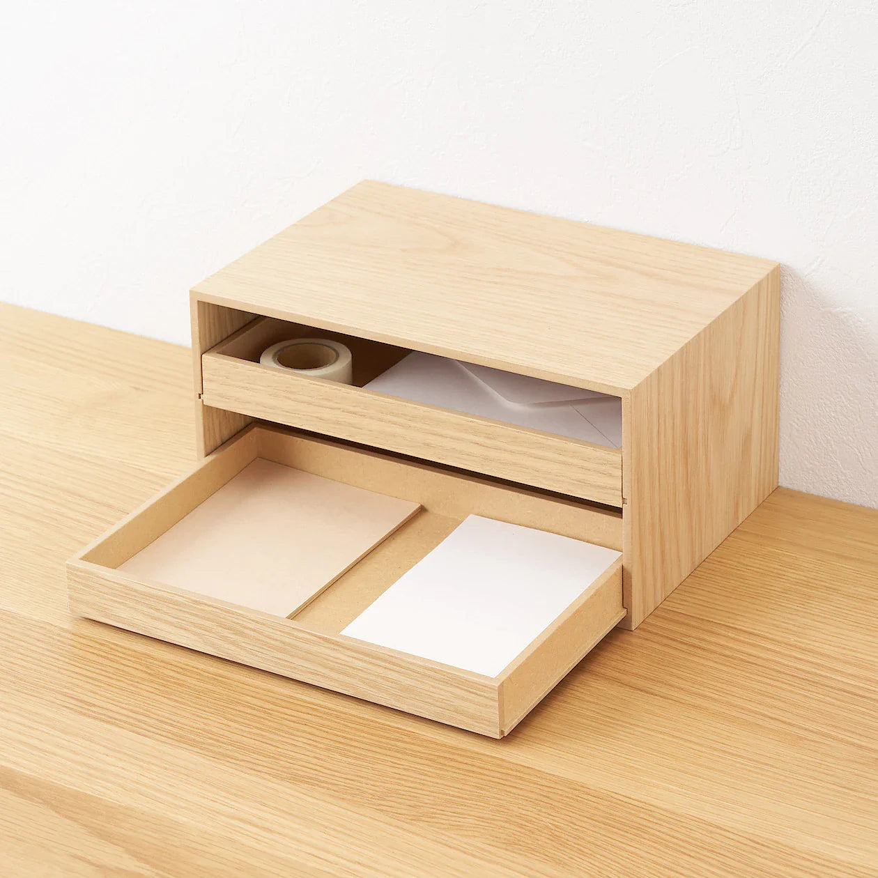Wooden Storage Tray 2 Drawers - Misc image 1