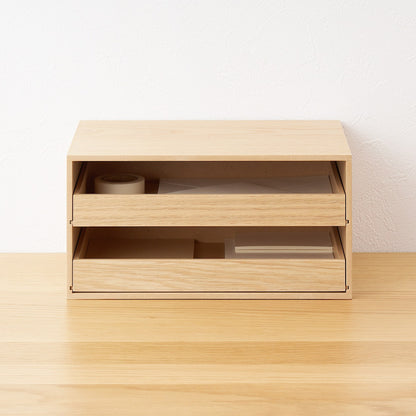 Wooden Storage Tray 2 Drawers - Misc image 7
