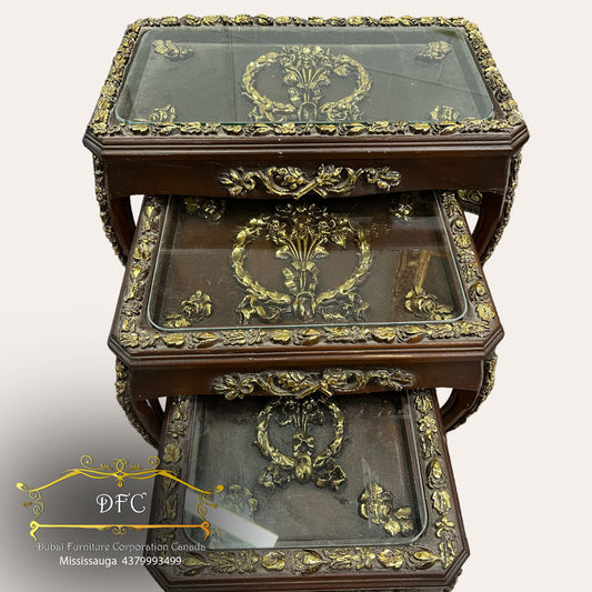 Decorated trio of tables - Furniture image 1
