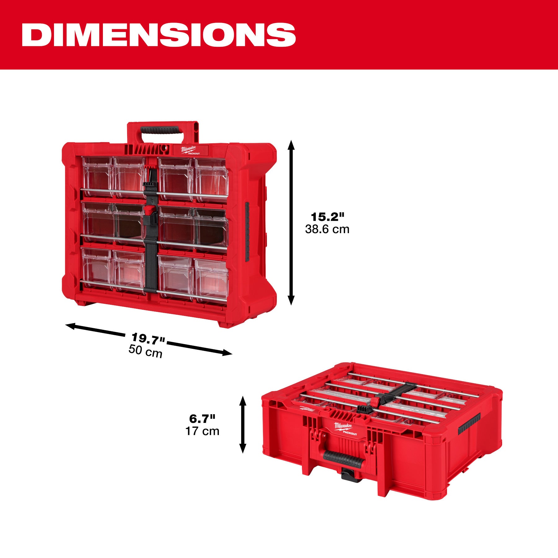 Milwaukee 48-22-8433 PACKOUT™ Tilt Bin Organizer - Accessories image 4