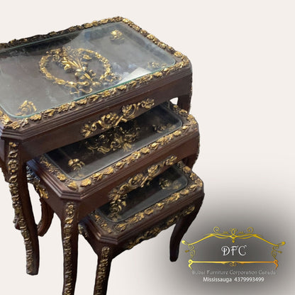 Decorated trio of tables - Furniture image 2