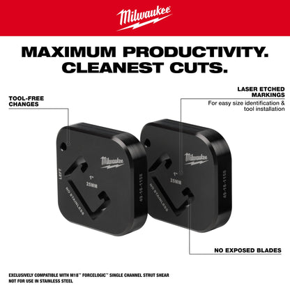 Milwaukee 49-16-1158 1" x 1-5/8 Strut Shearing Dies - Misc image 4