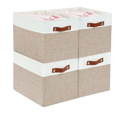 13x15 Fabric Storage Bins Collapsible Storage Basket | Sturdy Storage Organizer - Set of 4 - Misc image 1