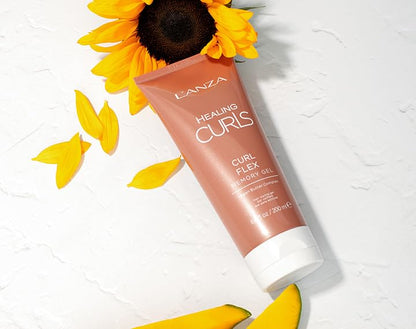 L'ANZA Healing Curls Curl Flex Memory Gel - Curl Gel for Curly Hair - Creates Strong, Long-Lasting and Touchable Hold with Sulphate Free, Paraben Free Formula (6.8 Fl Oz) - Accessories image 4
