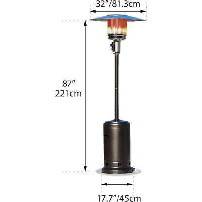 Paramount Patio Heater 46,000 BTU, Mocha - Apparel image 4