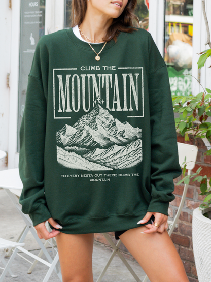 Climb the mountain sweatshirt | ACOTAR Merch - Apparel image 5
