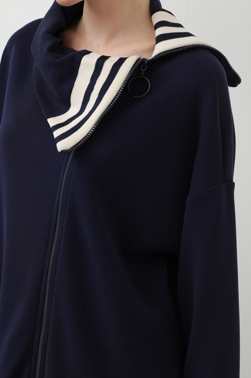 Reyah Modest Zip Tracksuit Set | Midnight Navy - Apparel image 2