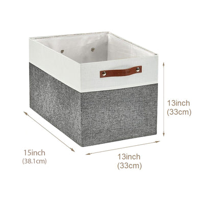 13x15 Fabric Storage Bins Collapsible Storage Basket | Sturdy Storage Organizer - Set of 4 - Misc image 18