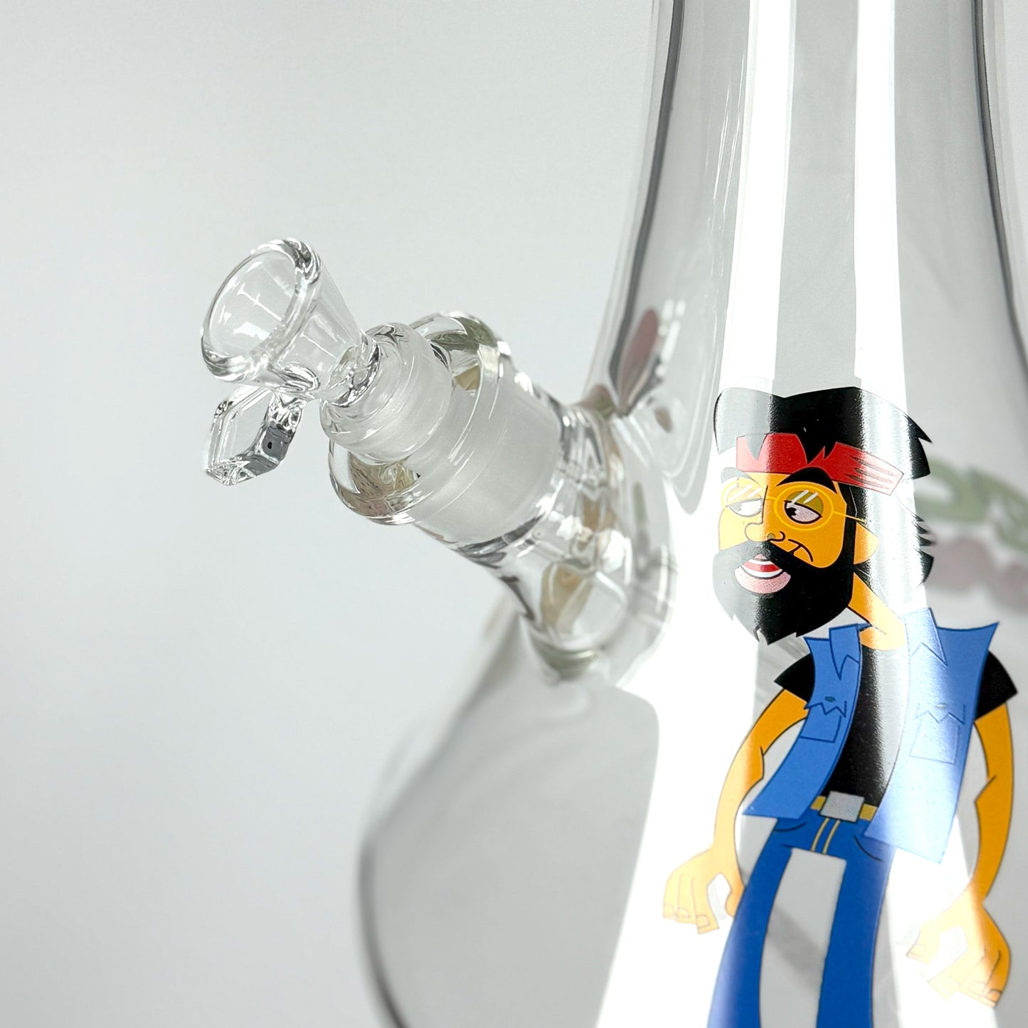 Cheech & Chong® Glass |  48" Tall 7mm Thick How High Are You Bell Base Water Pipe - Misc image 6